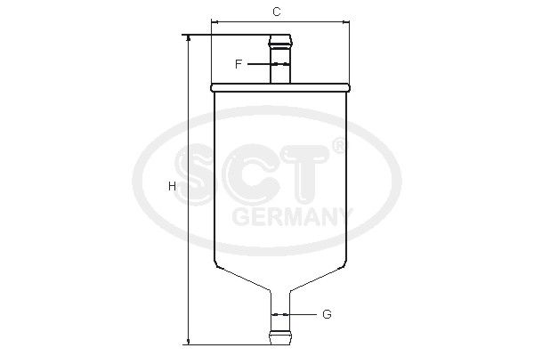 SCT GERMANY Kütusefilter ST 308/1